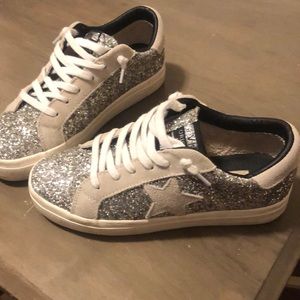 Vintage Havana Silver Glitter Sneaker